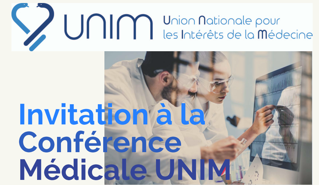 Pôle Santé : Invitation conférence médicale UNIM - © 