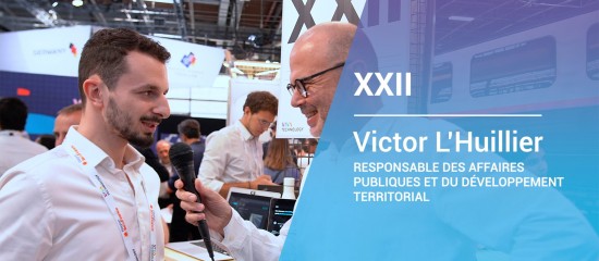 Victor L’Huillier, responsable des affaires publiques de XXII - © Les Echos Publishing 2023